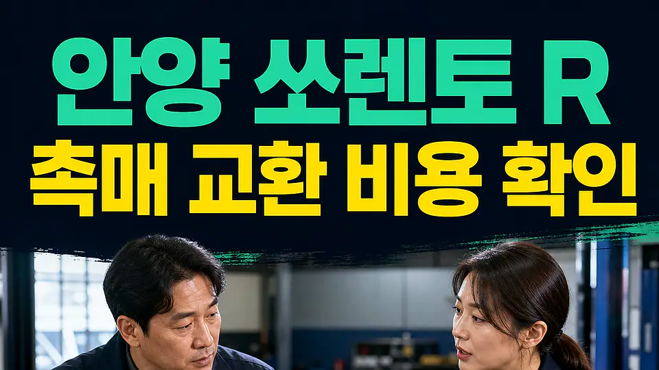 안양 쏘렌토 R 촉매 교환 비용 다음 행동