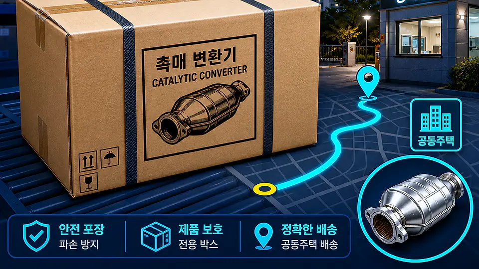 아파트 자동차 촉매 배송 핵심 대상