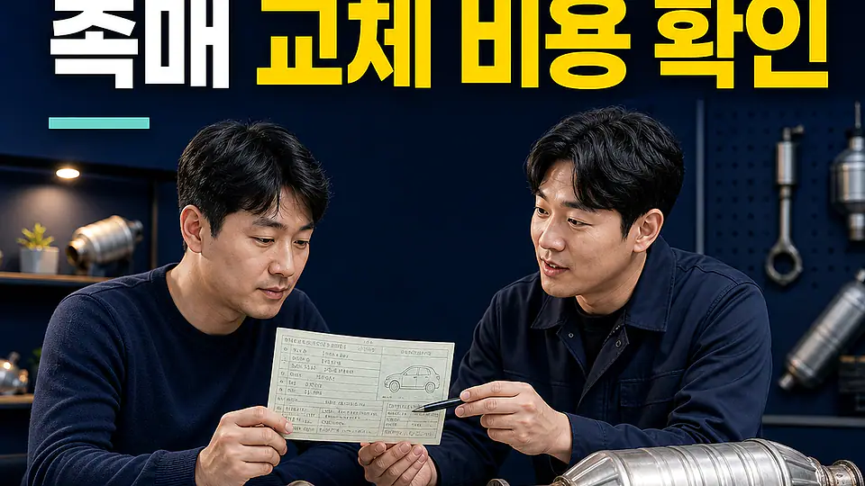 아산 NF쏘나타 촉매 교체 비용 대조 포인트