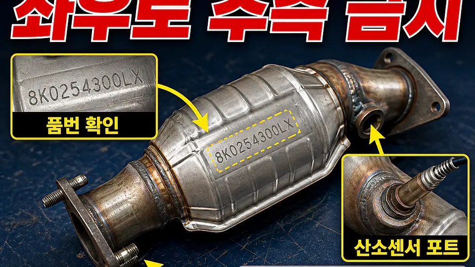 촉매 뱅크1 뱅크2 구분 대조 포인트