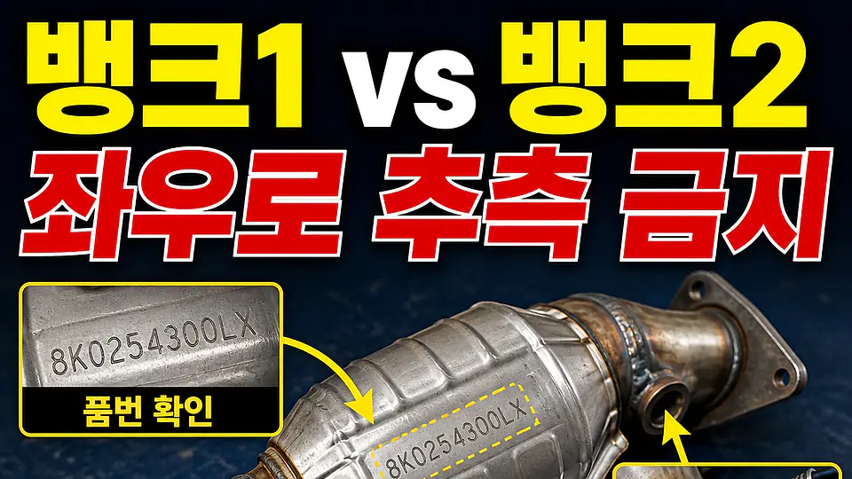 촉매 뱅크1 뱅크2 구분 다음 행동