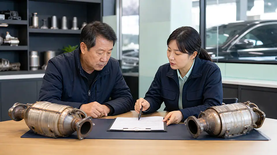 보령 그랜저 TG 촉매 가격 상담 준비