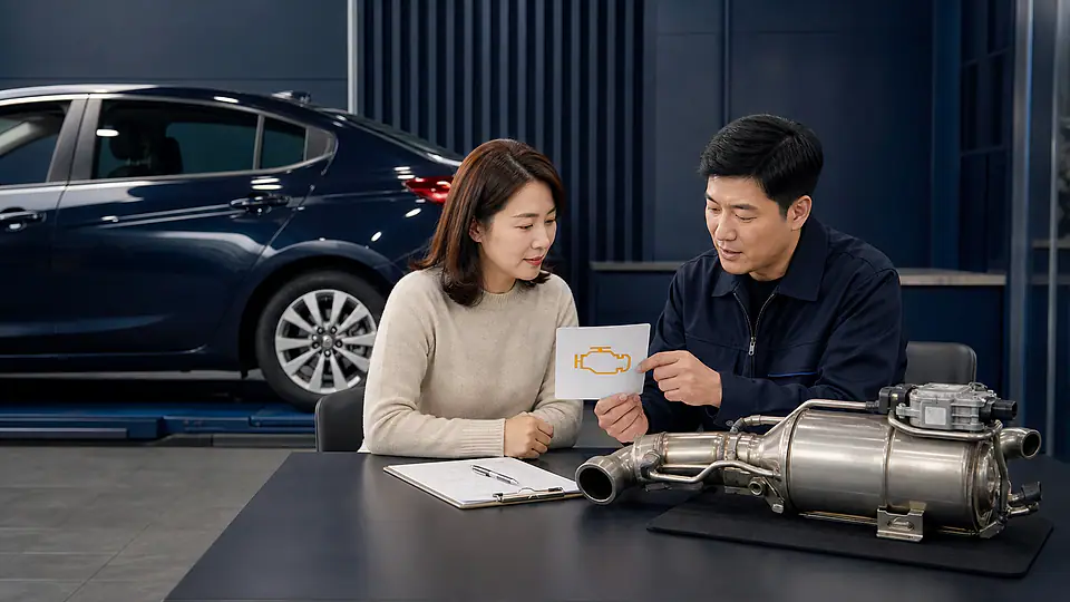 부천 아반떼 AD 디젤 촉매 교체 비용 상담 준비