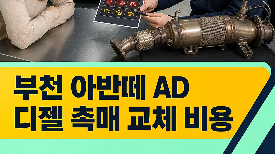 부천 아반떼 AD 디젤 촉매 교체 비용 핵심 대상