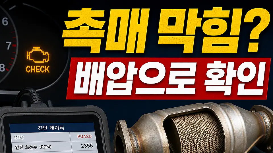 촉매 배압 검사 다음 행동