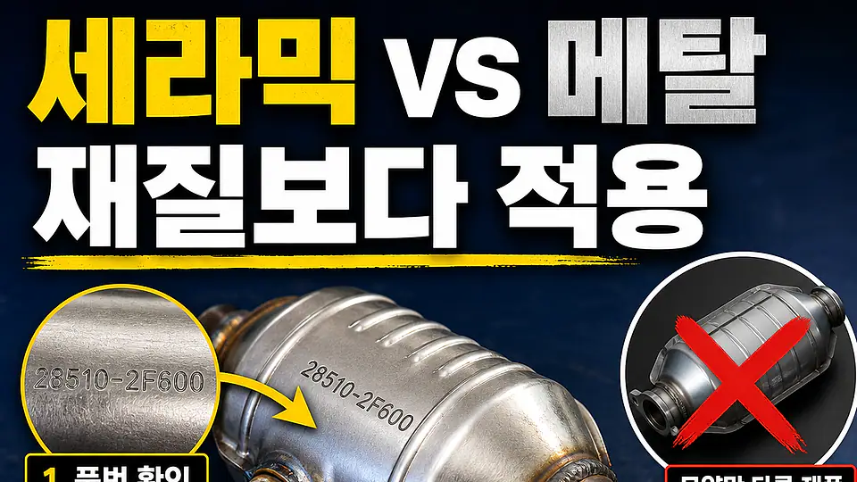 세라믹 촉매와 메탈 촉매 다음 행동