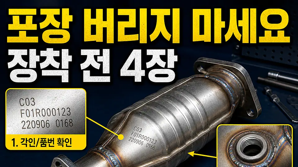 촉매 배송 포장과 반품 준비 다음 행동