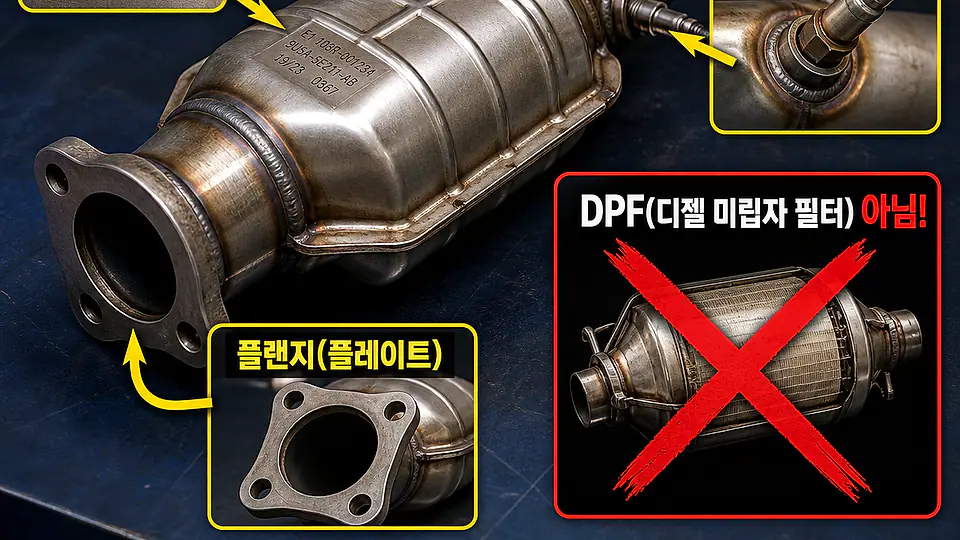 자동차 촉매와 DPF 차이 핵심 대상