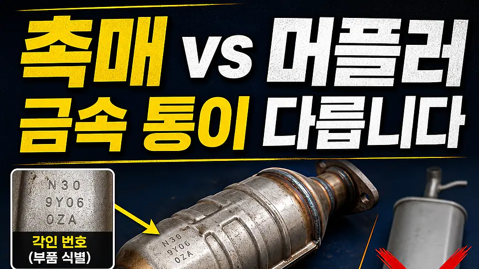 촉매와 머플러 차이 다음 행동