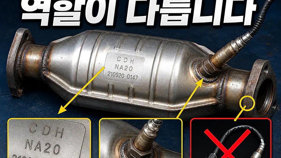 촉매와 산소센서 역할 차이 대조 포인트