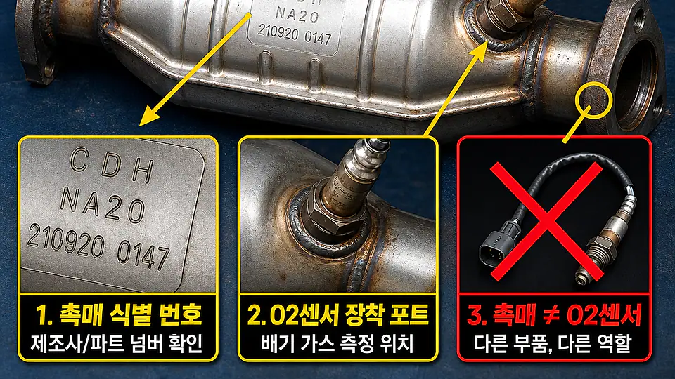 촉매와 산소센서 역할 차이 핵심 대상