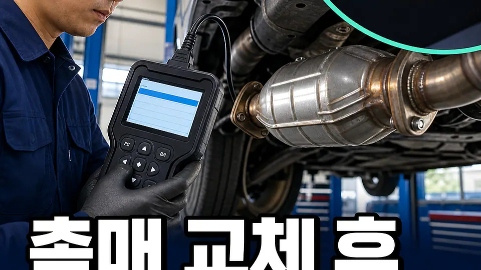 촉매 교체 후 경고등 대조 포인트