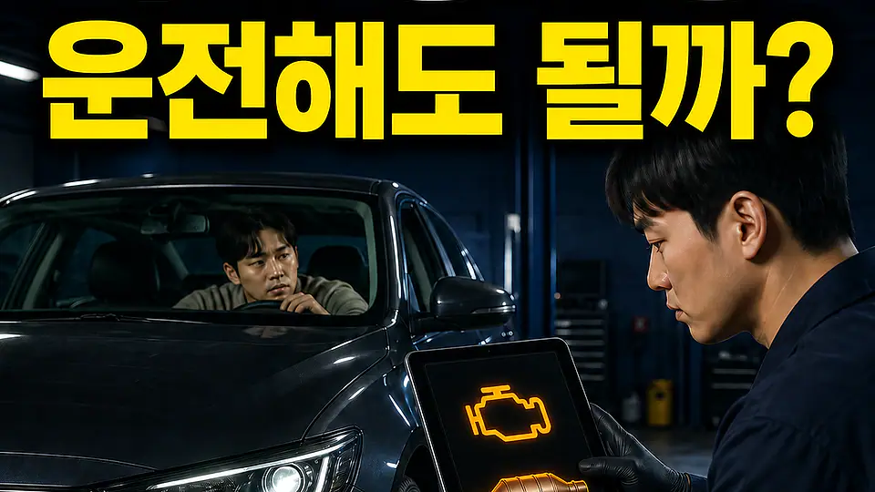 촉매 경고등 운전 가능 대조 포인트