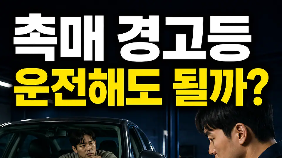 촉매 경고등 운전 가능 다음 행동