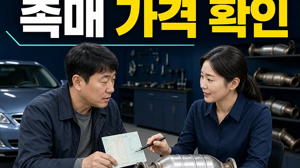 천안 아반떼 HD 촉매 가격 대조 포인트