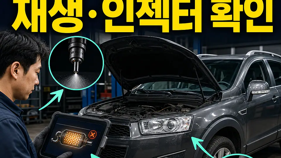 캡티바 DPF 교체 비용 대조 포인트