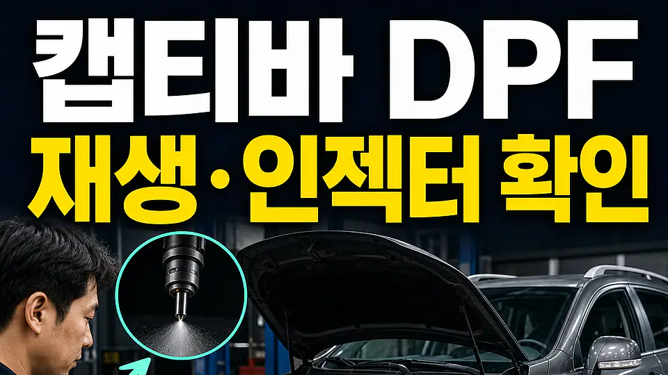 캡티바 DPF 교체 비용 다음 행동