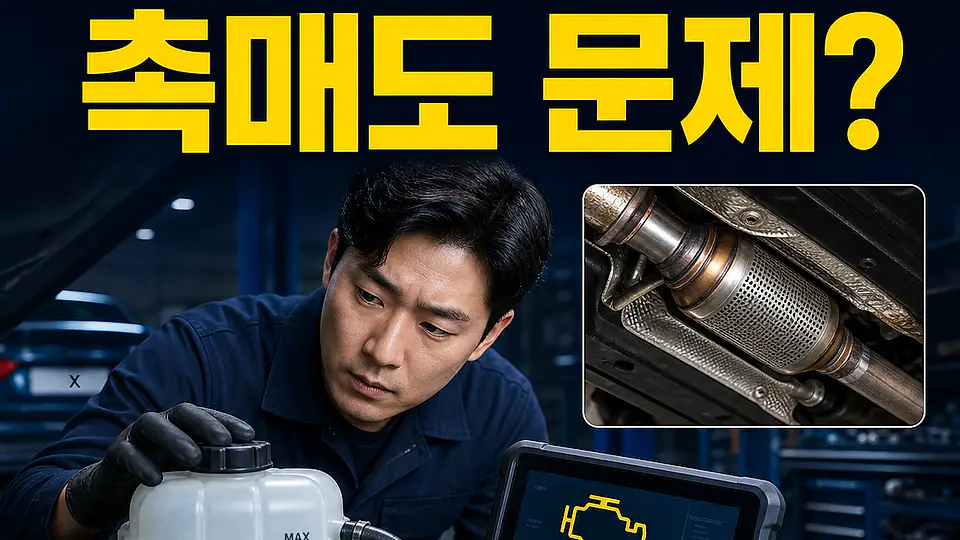 냉각수 감소 촉매 경고등 대조 포인트