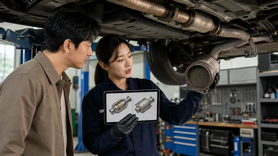 동두천 투싼 JM 촉매 가격 상담 준비