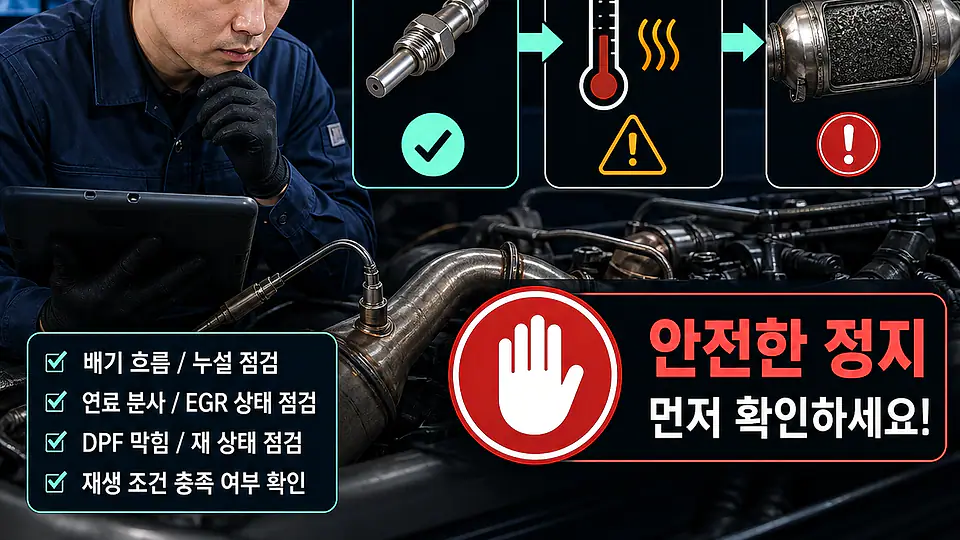 P244C DPF 재생 온도 부족 핵심 대상