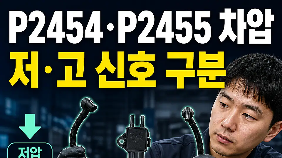 P2454 P2455 DPF 차압센서 다음 행동
