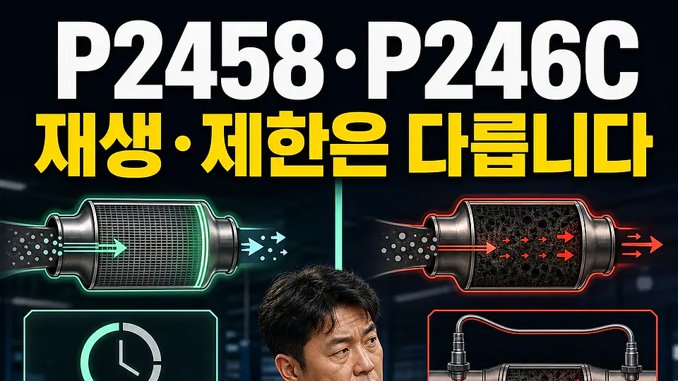P2458 P246C DPF 다음 행동