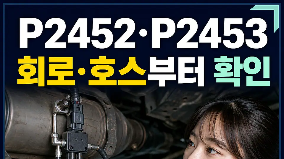 P2452 P2453 DPF 차압센서 다음 행동