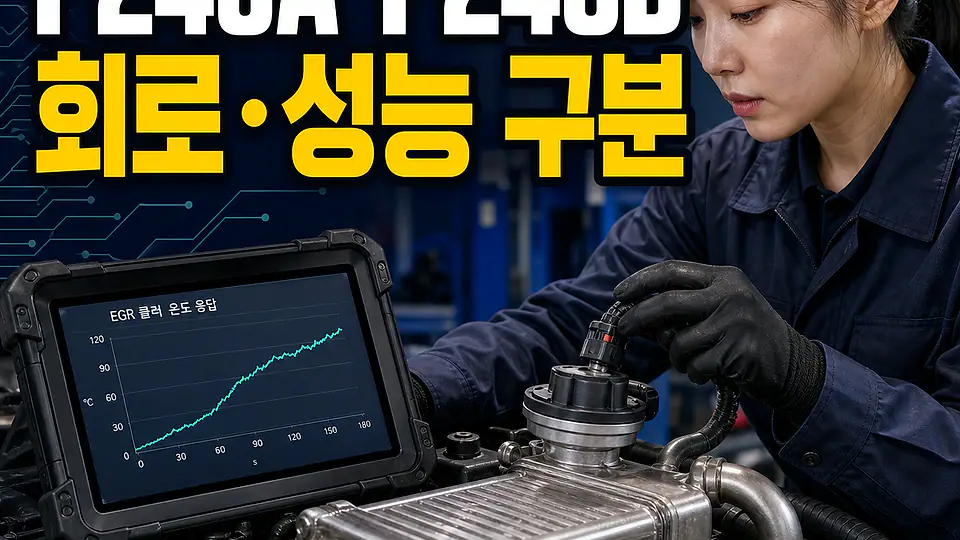P245A P245B EGR 쿨러 바이패스 대조 포인트