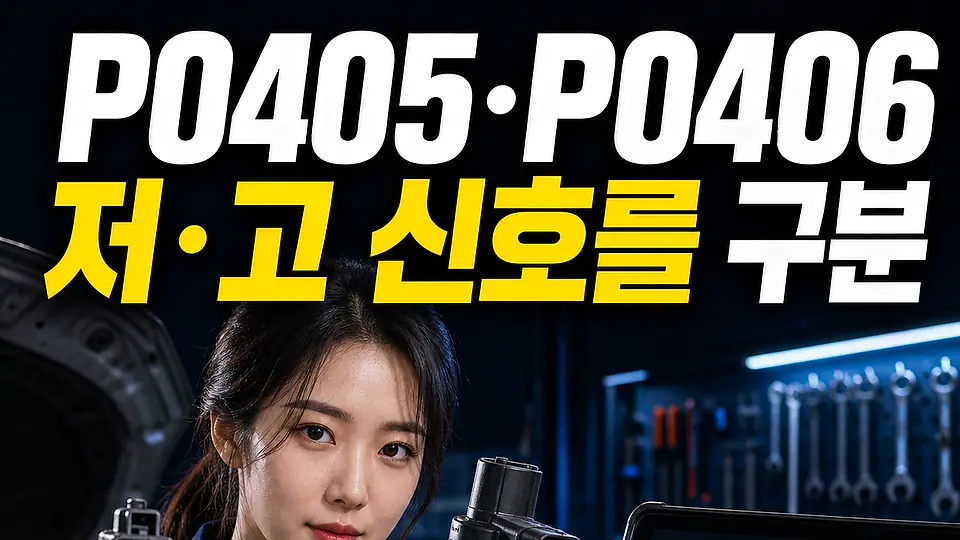 P0405 P0406 EGR 센서 다음 행동