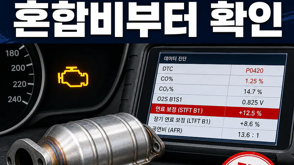 배출가스 CO 초과 불합격 대조 포인트