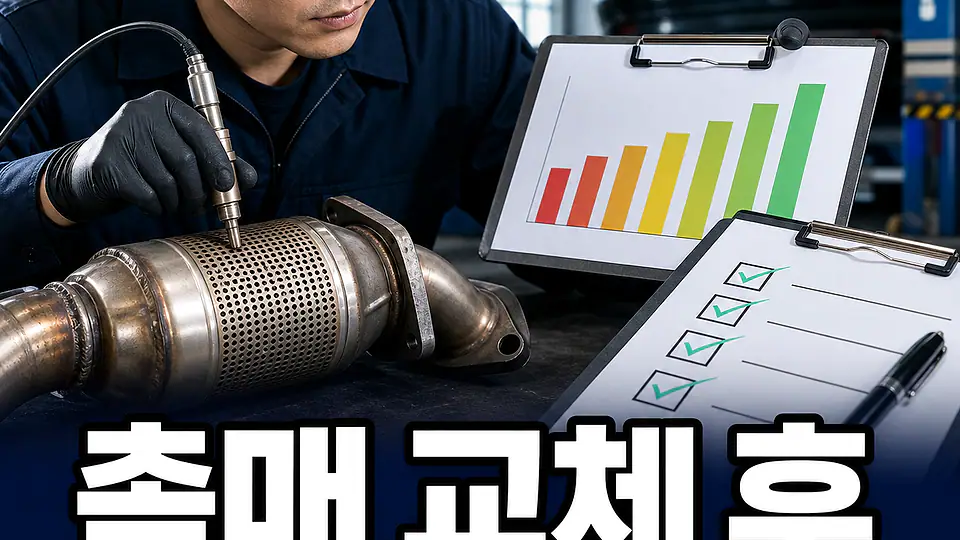 촉매 교체 후 배출가스 재검 대조 포인트