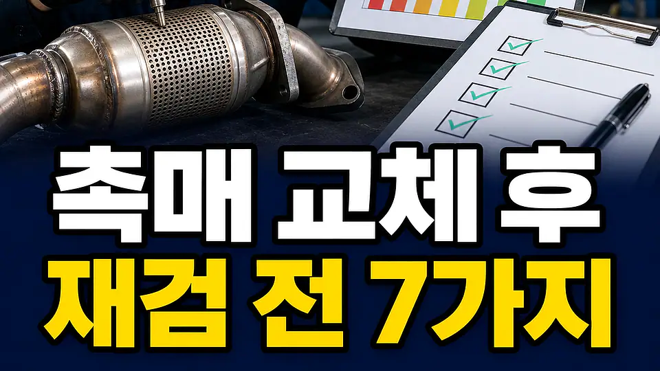 촉매 교체 후 배출가스 재검 핵심 대상
