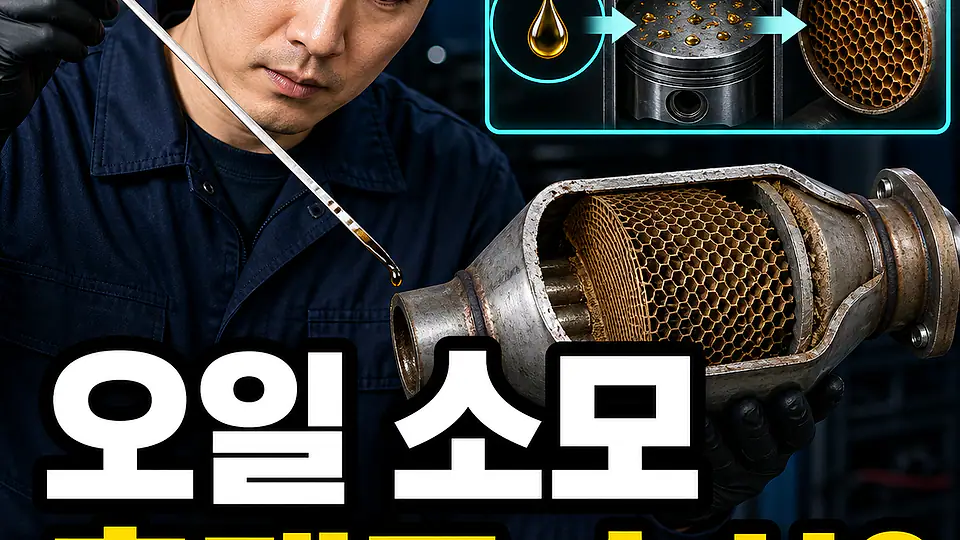엔진오일 소모 촉매 손상 대조 포인트