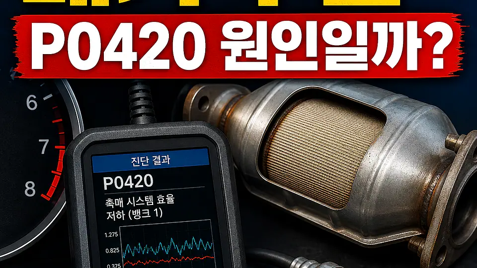 배기 누설과 산소센서 대조 포인트