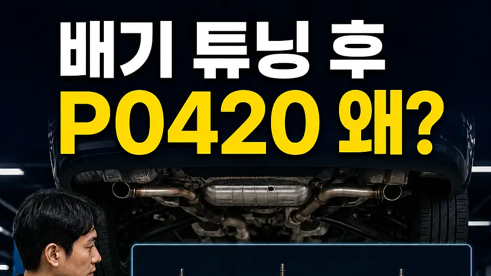 배기 튜닝 P0420 다음 행동