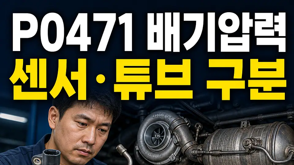 P0471 배기압력센서 다음 행동