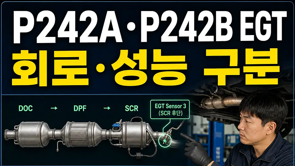 P242A P242B 배기온도센서 3 다음 행동