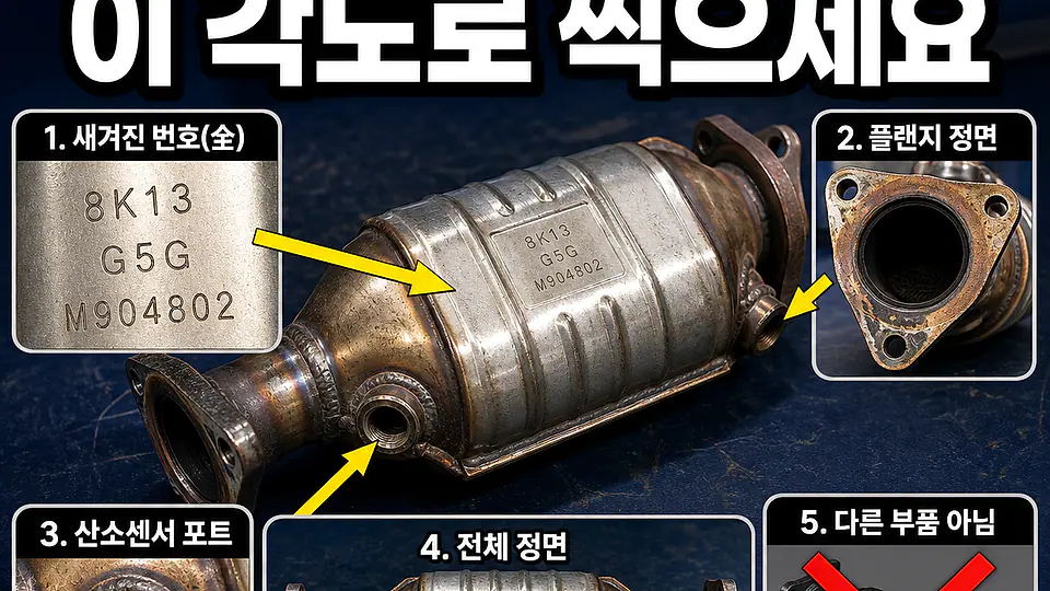 기존 촉매 사진 촬영법 대조 포인트