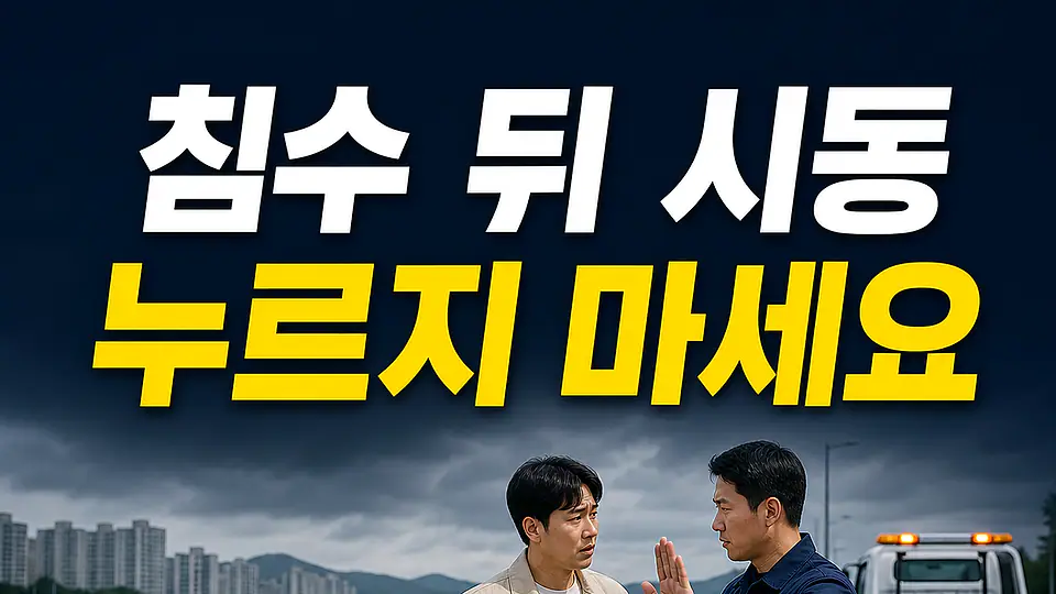 침수 차량 시동 촉매 다음 행동