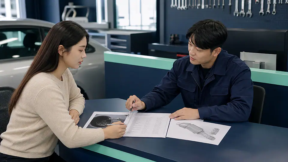 주유 후 엔진경고등 상담 준비