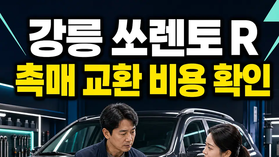강릉 쏘렌토 R 촉매 교환 비용 다음 행동
