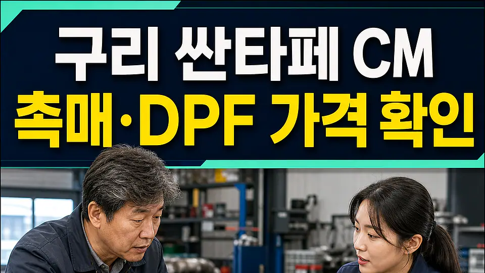 구리 싼타페 CM 촉매 가격 다음 행동
