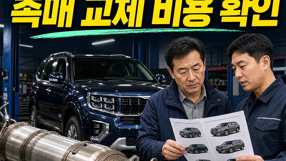 홍성 모하비 촉매 교체 비용 대조 포인트