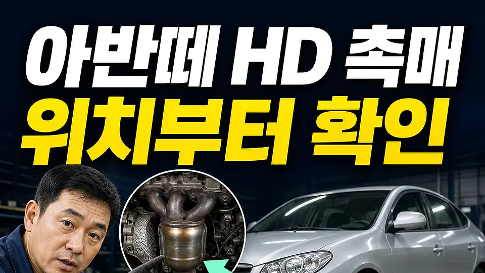 아반떼 HD 촉매 교체 비용 다음 행동