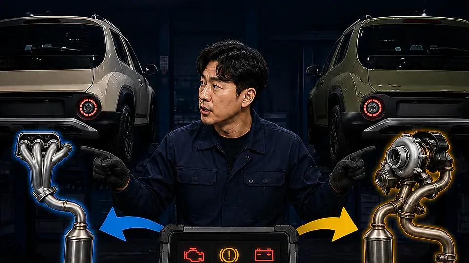 캐스퍼 AX1 촉매 경고등 다음 행동