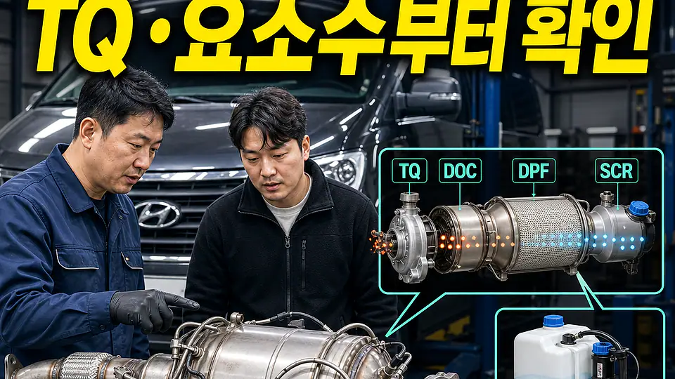 그랜드 스타렉스 DPF 교체 비용 대조 포인트