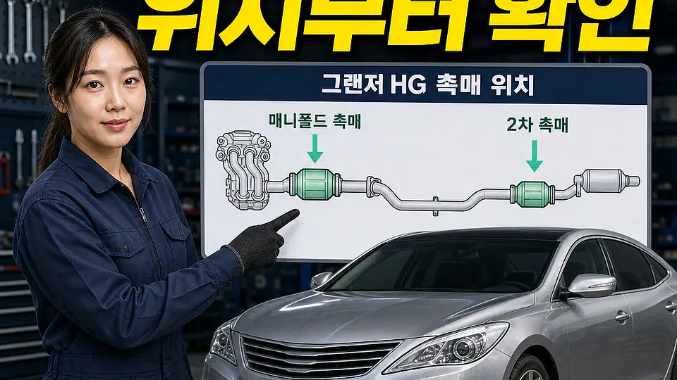 그랜저 HG 촉매 교체 비용 대조 포인트