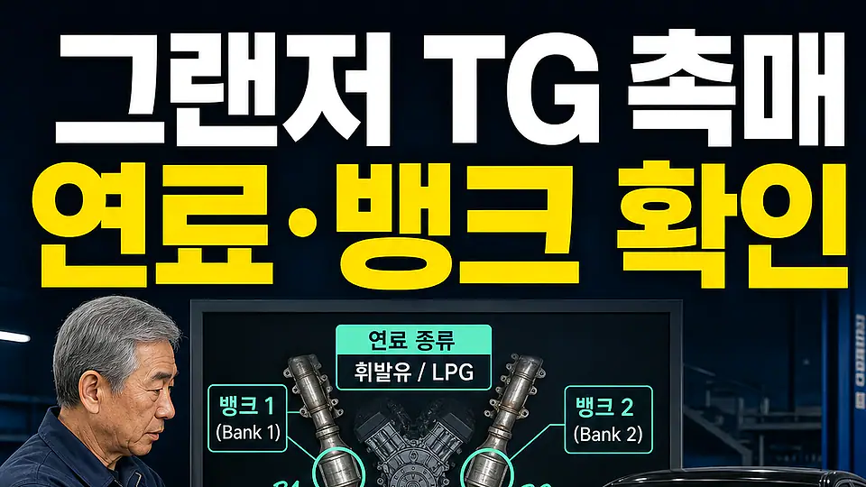 그랜저 TG 촉매 교체 비용 다음 행동