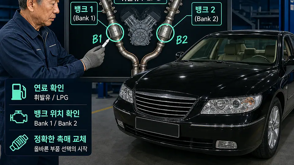 그랜저 TG 촉매 교체 비용 핵심 대상