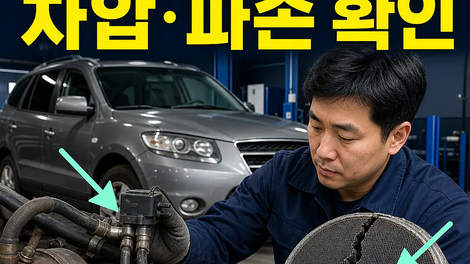 싼타페 CM DPF 교체 비용 대조 포인트